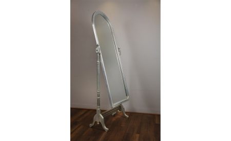 Silver leaf free standing mirror