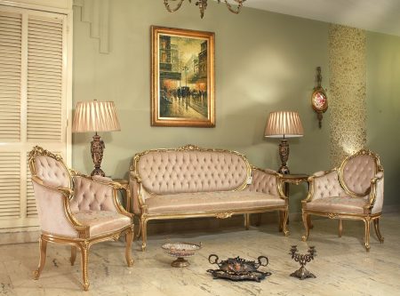 Transition oval french living set