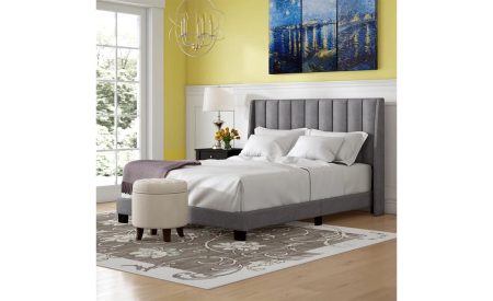 Upholstered bed for hotels