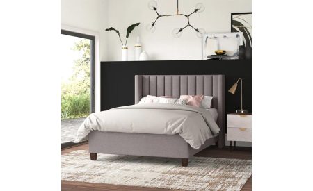 Upholstered bed for hotels