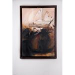 oil painting on canvas with wooden frame