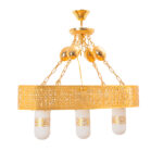 PVD Golden plate stainless steel Islamic Design Chandelier