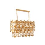 Golden-plated stainless steel & Crystal Chandeliers