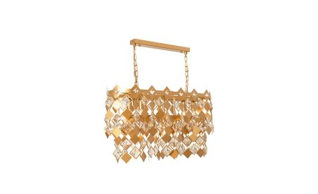 Golden-plated stainless steel & Crystal Chandeliers