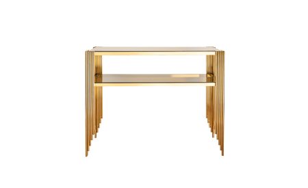 Piano Gold - Plated Console Table