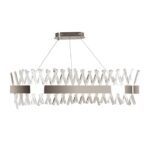 Silver Stainless steel & Crystal Chandeliers