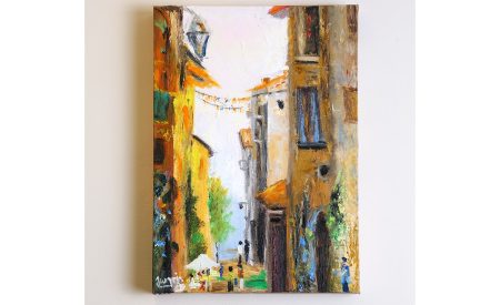 oil painting on thick canvas