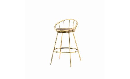 Gold- plated Stainless steel Bar chair