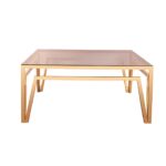 PVD gold-plated pyramids table