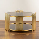 PVD Gold plated Round coffee table