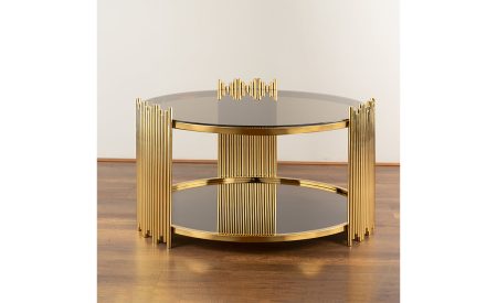 PVD Gold plated Round coffee table