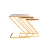 PVD Gold-Plated Stainless Steel Z Nested table