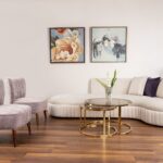 Banana Sofa With Two Art Deco Chairs