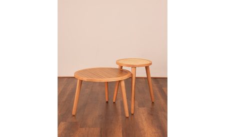 Wooden nested coffee table