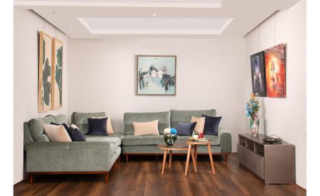 Sage Green smart sectional sofa